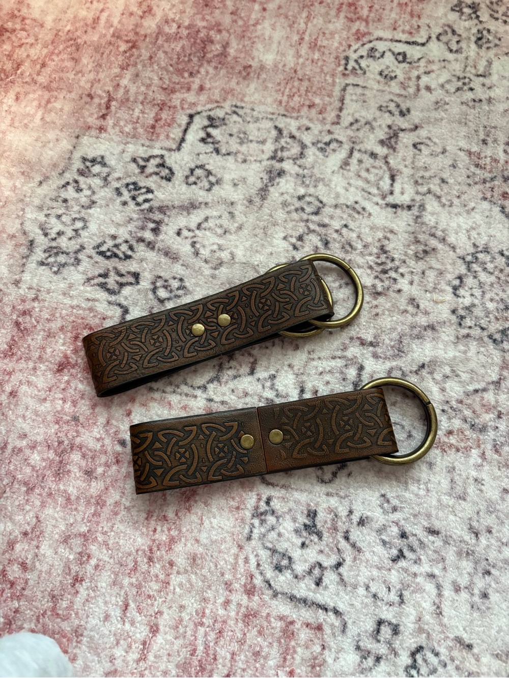 Brown Embossed skirt hitch